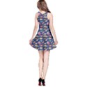 Navy Dinosaur Stylish Pattern Sleeveless Skater Dress View2