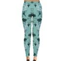 Mint Roses Floral Leggings  View2