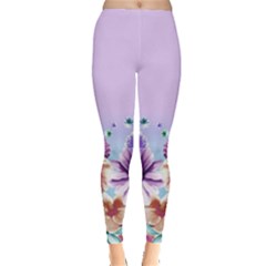 Purple2 Floral Leggings 
