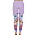 Purple2 Floral Leggings  View2