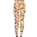 Colorful Corn Dog with Ketchup and Mustard Seamless Women s Leggings View2