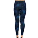 Blue Pattern Constellations of Hearts on Night Women s Leggings View2