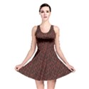 Dark Red Flame Hell Fire Seamless Reversible Skater Dress View1