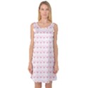 Pink Cute Pig Pattern with Pink Pig Faces Sleeveless Satin Nightdress View1