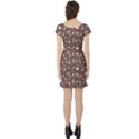 Mocha Cat Short Sleeve Skater Dress View2