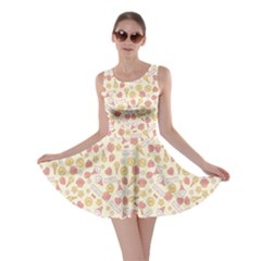 Colorful Kawaii Pattern With Cute Cakes Skater Dress