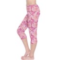Pink Pink Modern Colorful Floral Pattern Resembling Capri Leggings View3