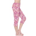 Pink Pink Modern Colorful Floral Pattern Resembling Capri Leggings View4