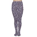 Blue Circular Patterns Navy Blue Ornament Women s Tights View1