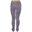 Blue Circular Patterns Navy Blue Ornament Women s Tights View2