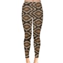 Black Python Snake Skin Pattern Women s Leggings View1