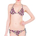 Colorful Pattern with Stylized Fresh Ripe Grapes Bikini Set View1
