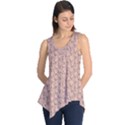 Gray Pattern Design with Funny Pigs Sleeveless Tunic Top View1