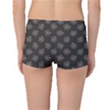Black Plant Doodle Pattern Boyleg Bikini Bottoms View2