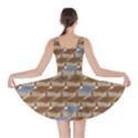 Brown Old Book Pattern Brown and Grey Books Skater Dress View2