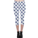 Blue Blue Yachts Or Sailboat Pattern Capri Leggings View1