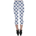 Blue Blue Yachts Or Sailboat Pattern Capri Leggings View2