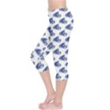Blue Blue Yachts Or Sailboat Pattern Capri Leggings View3