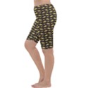 Brown Image of Sharks and Underwater Masks Cropped Leggings View2