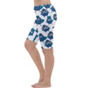 Blue Chicken Pattern Stylish Design Cropped Leggings View2