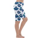 Blue Chicken Pattern Stylish Design Cropped Leggings View3