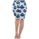 Blue Chicken Pattern Stylish Design Cropped Leggings View4