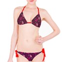 Red Pink And Purple With Skulls Bikini Set View1