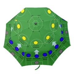 Field Football Positions Folding Umbrellas by Alisyart