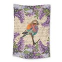 Vintage bird and lilac Small Tapestry View1