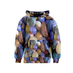 Rock Tumbler Used To Polish A Collection Of Small Colorful Pebbles Kids  Pullover Hoodie by Simbadda