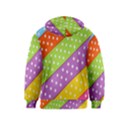 Colorful Easter Ribbon Background Kids  Pullover Hoodie View2
