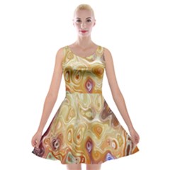 Space Abstraction Background Digital Computer Graphic Velvet Skater Dress by Simbadda