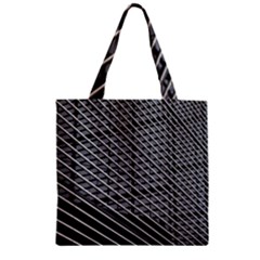 Abstract Architecture Pattern Zipper Grocery Tote Bag by Simbadda