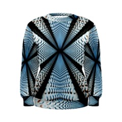 Dimension Metal Abstract Obtained Through Mirroring Women s Sweatshirt by Simbadda