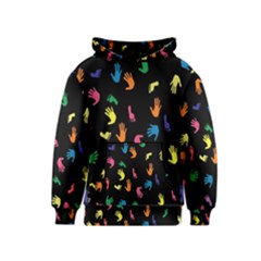 Hand And Footprints Kids  Pullover Hoodie by Mariart