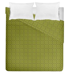 Royal Green Vintage Seamless Flower Floral Duvet Cover Double Side (queen Size) by Mariart