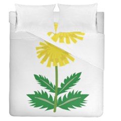 Sunflower Floral Flower Yellow Green Duvet Cover Double Side (queen Size) by Mariart