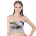 Wonderful Blue Parrot In A Fantasy World Tube Top View1