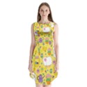 Cute Easter pattern Sleeveless Chiffon Dress   View1