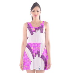 Easter Bunny  Scoop Neck Skater Dress
