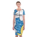 Easter bunny and chick  Classic Short Sleeve Midi Dress View1
