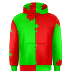 Critical Points Line Circle Red Green Men s Zipper Hoodie by Mariart