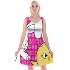 Easter Reversible Velvet Sleeveless Dress