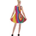 Circle Rainbow Color Hole Rasta Velvet Skater Dress View2