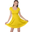 Yellow Star Light Space Cap Sleeve Dresses View1