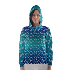 Under The Sea Paisley Hooded Wind Breaker (women)
