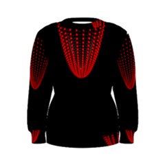 Normal Field Of An Elliptic Paraboloid Red Women s Sweatshirt by Mariart