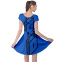 Padlock Love Blue Key Cap Sleeve Dresses View2