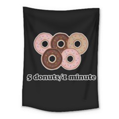 Five Donuts In One Minute  Medium Tapestry