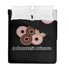 Five Donuts In One Minute  Duvet Cover Double Side (full/ Double Size)
